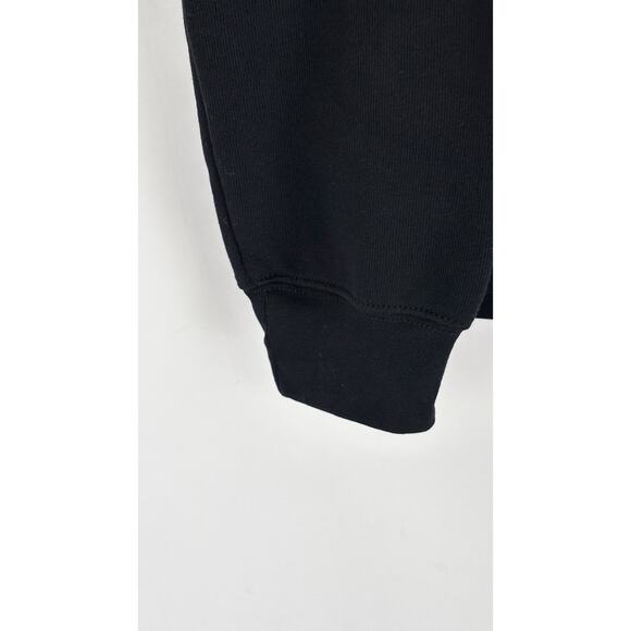 Duke Winston Santa Bulldog Patch Sweatshirt Pullover Womens Medium Black New - Picture 2 of 7